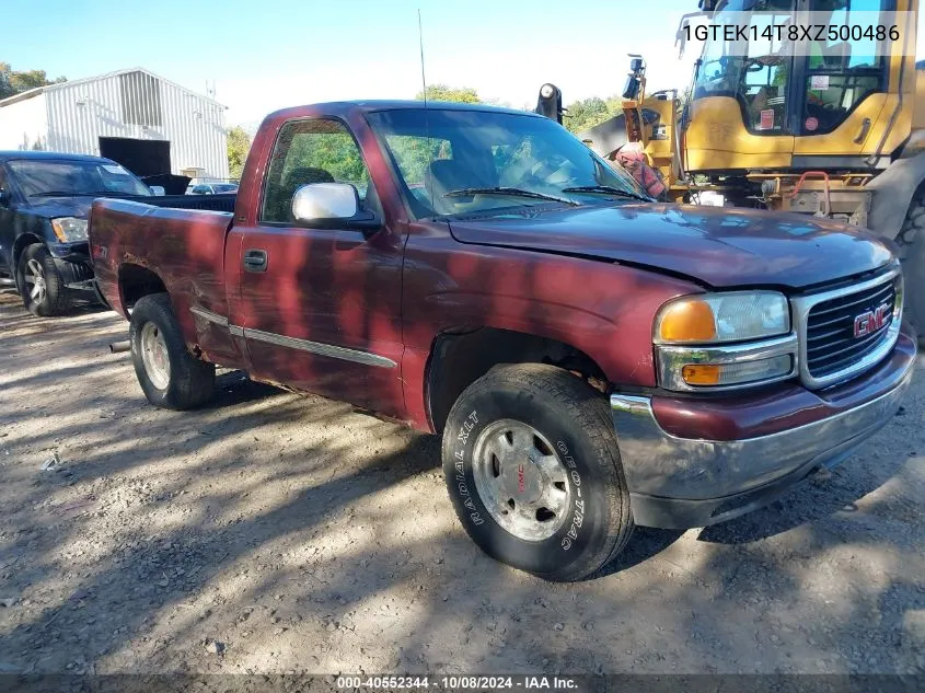 1999 GMC Sierra 1500 Sle VIN: 1GTEK14T8XZ500486 Lot: 40552344