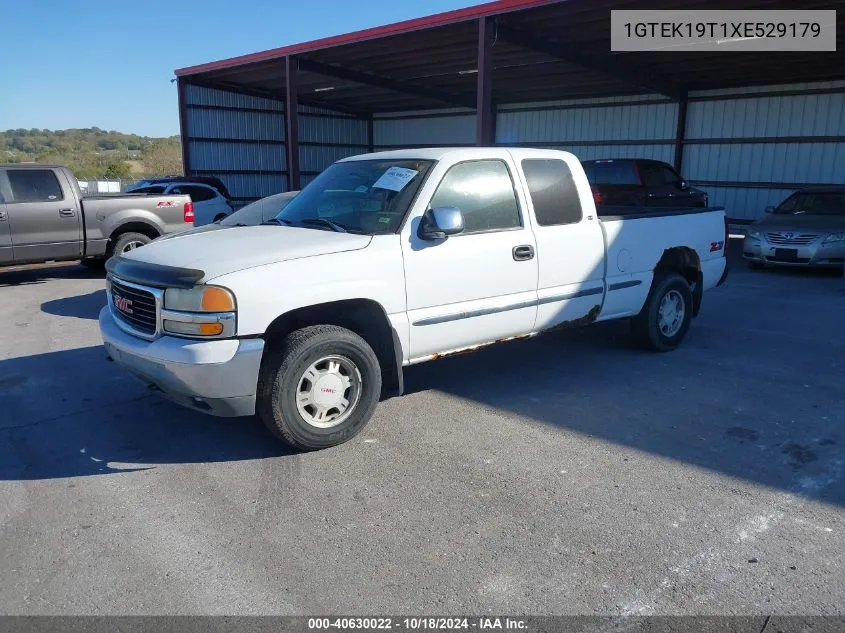 1999 GMC Sierra 1500 Sle VIN: 1GTEK19T1XE529179 Lot: 40630022