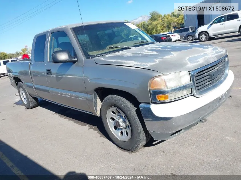 1999 GMC Sierra 1500 Sl/Sle VIN: 2GTEC19V1X1508672 Lot: 40637437