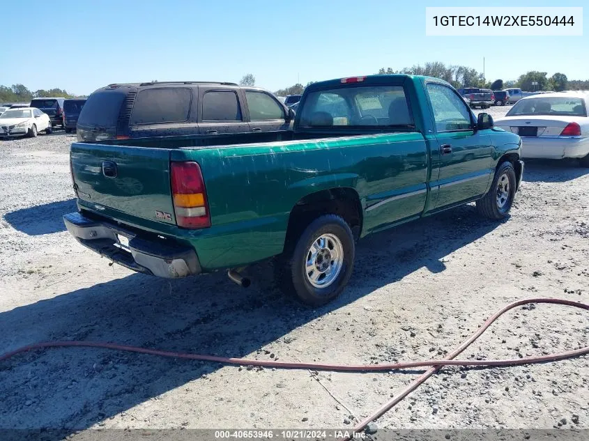 1999 GMC Sierra 1500 Sl VIN: 1GTEC14W2XE550444 Lot: 40653946