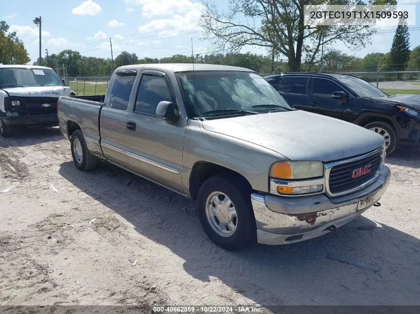 1999 GMC Sierra 1500 Sle VIN: 2GTEC19T1X1509593 Lot: 40662859