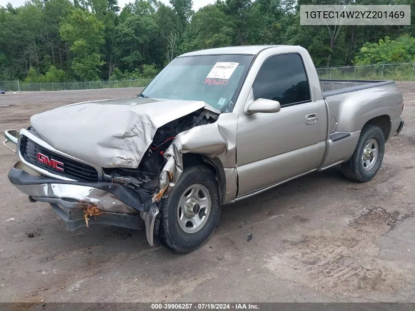 1GTEC14W2YZ201469 2000 GMC Sierra 1500 Sl