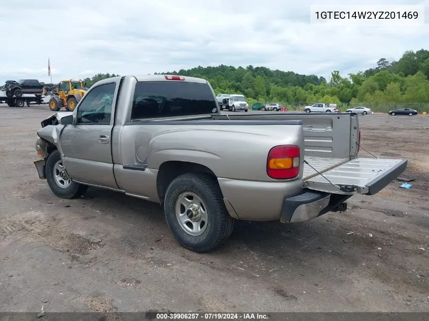 2000 GMC Sierra 1500 Sl VIN: 1GTEC14W2YZ201469 Lot: 39906257