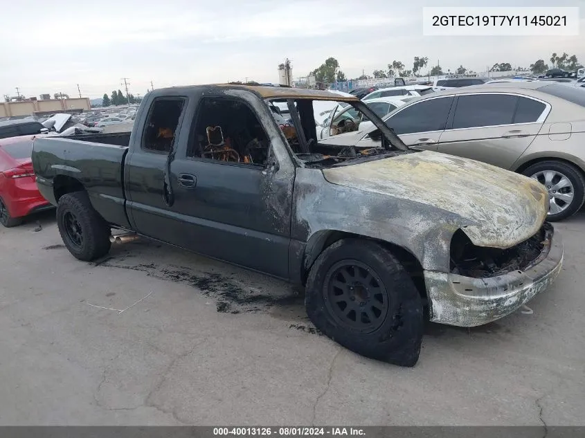 2GTEC19T7Y1145021 2000 GMC Sierra 1500 Sle