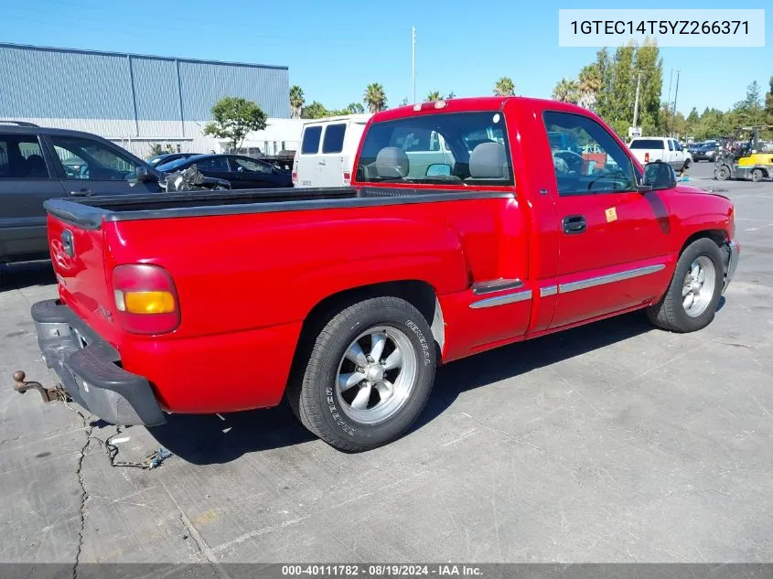 2000 GMC Sierra 1500 Sle VIN: 1GTEC14T5YZ266371 Lot: 40111782