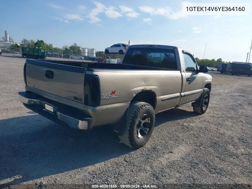 1GTEK14V6YE364160 2000 GMC Sierra 1500 Sl