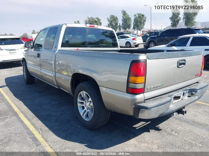 2000 GMC Sierra 1500 Sle VIN: 1GTEC19T9YZ298085 Lot: 40287032