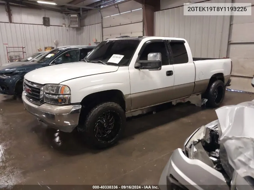 2GTEK19T8Y1193226 2000 GMC Sierra 1500 Sle