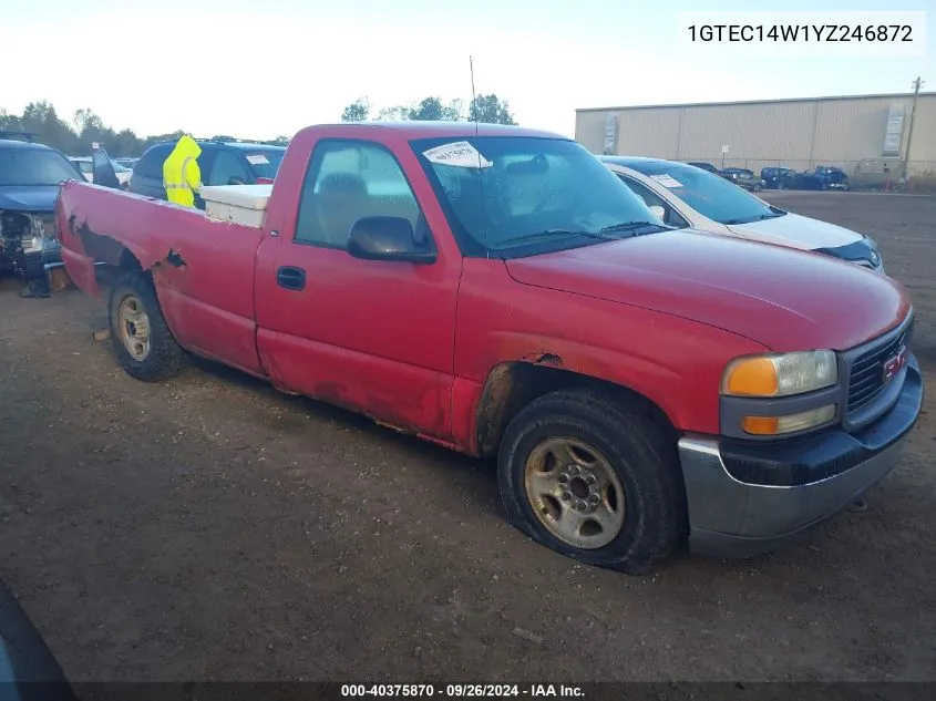 2000 GMC New Sierra C1500 VIN: 1GTEC14W1YZ246872 Lot: 40375870