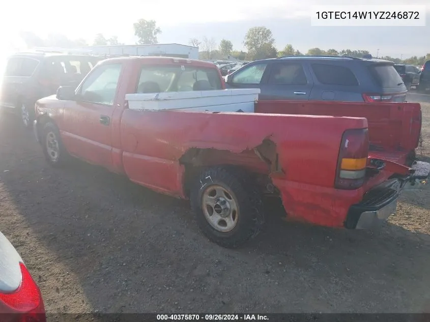 2000 GMC New Sierra C1500 VIN: 1GTEC14W1YZ246872 Lot: 40375870