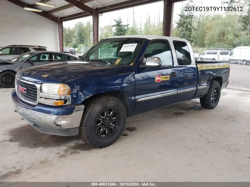 2000 GMC Sierra 1500 Sle VIN: 2GTEC19T9Y1132612 Lot: 40613304