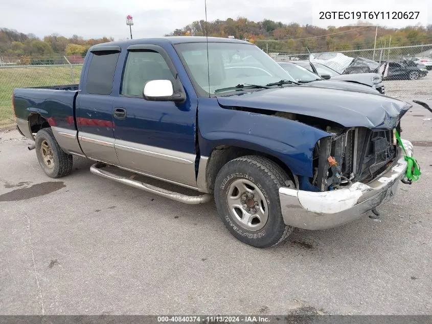 2000 GMC Sierra 1500 Sle VIN: 2GTEC19T6Y1120627 Lot: 40840374