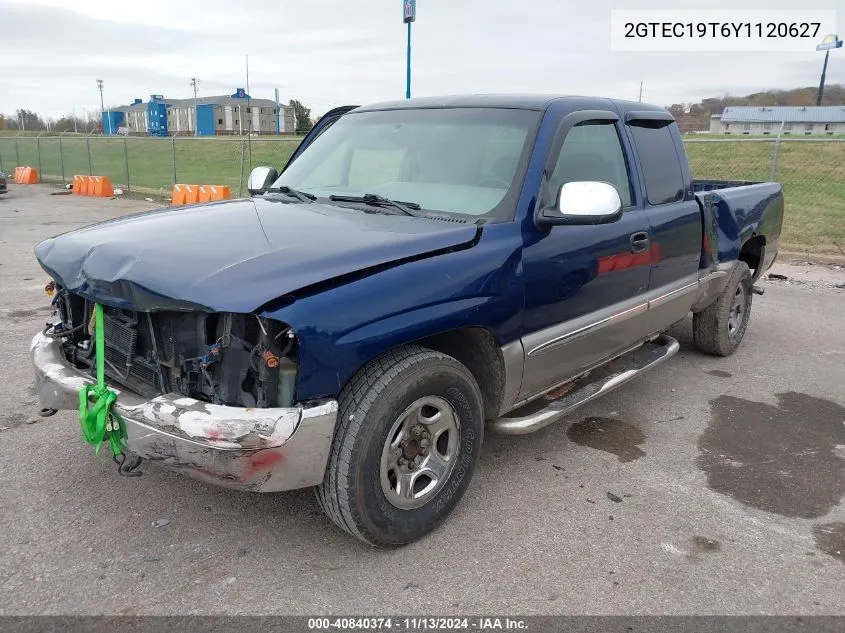 2000 GMC Sierra 1500 Sle VIN: 2GTEC19T6Y1120627 Lot: 40840374