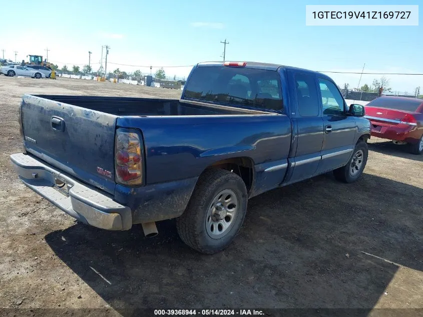 2001 GMC Sierra 1500 Sle VIN: 1GTEC19V41Z169727 Lot: 39368944