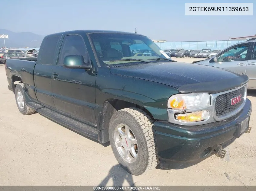 2001 GMC Sierra 1500 C3 VIN: 2GTEK69U911359653 Lot: 39900088