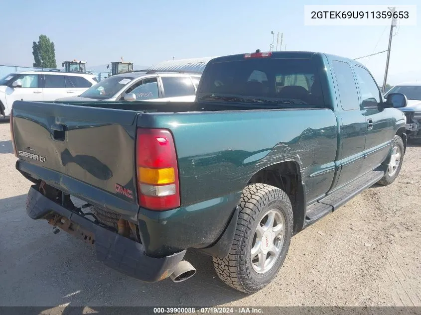 2001 GMC Sierra 1500 C3 VIN: 2GTEK69U911359653 Lot: 39900088