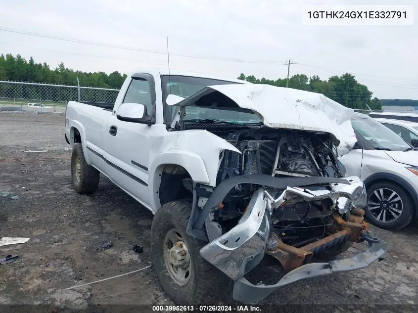 2001 GMC Sierra 2500Hd Sle VIN: 1GTHK24GX1E332791 Lot: 39952613