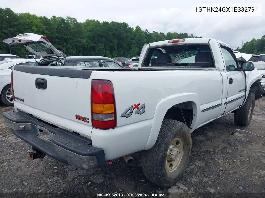 2001 GMC Sierra 2500Hd Sle VIN: 1GTHK24GX1E332791 Lot: 39952613