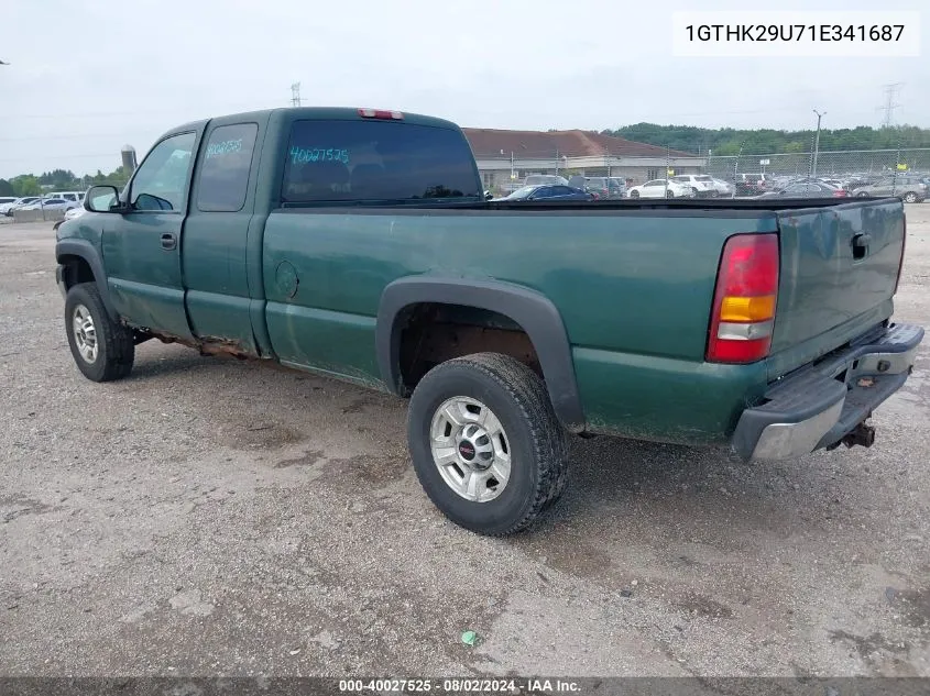 1GTHK29U71E341687 2001 GMC Sierra 2500Hd Sle