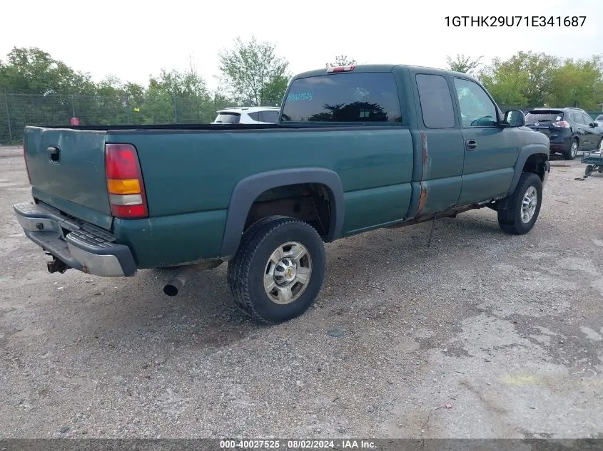 1GTHK29U71E341687 2001 GMC Sierra 2500Hd Sle