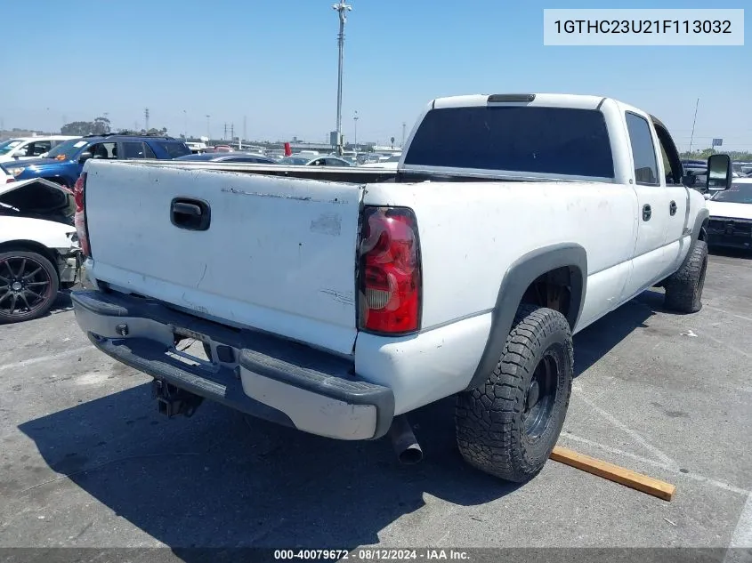 2001 GMC Sierra 2500Hd Sl VIN: 1GTHC23U21F113032 Lot: 40079672