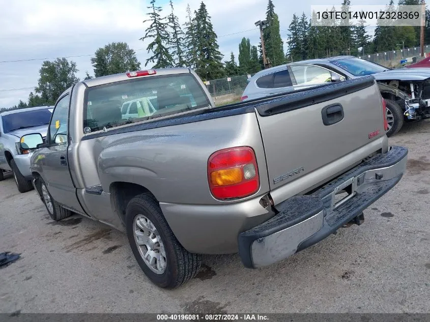 2001 GMC Sierra 1500 Sl VIN: 1GTEC14W01Z328369 Lot: 40196081