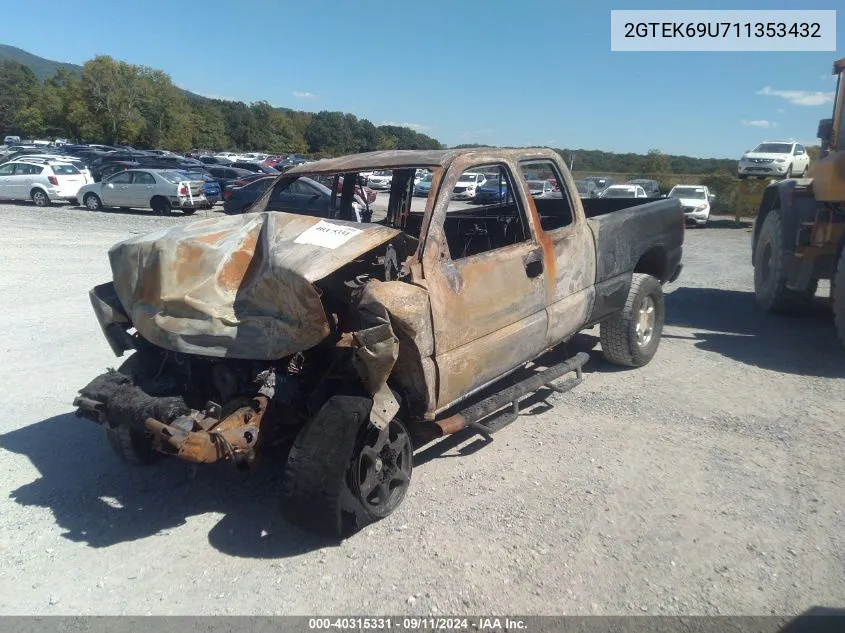 2001 GMC Sierra 1500 C3 VIN: 2GTEK69U711353432 Lot: 40315331