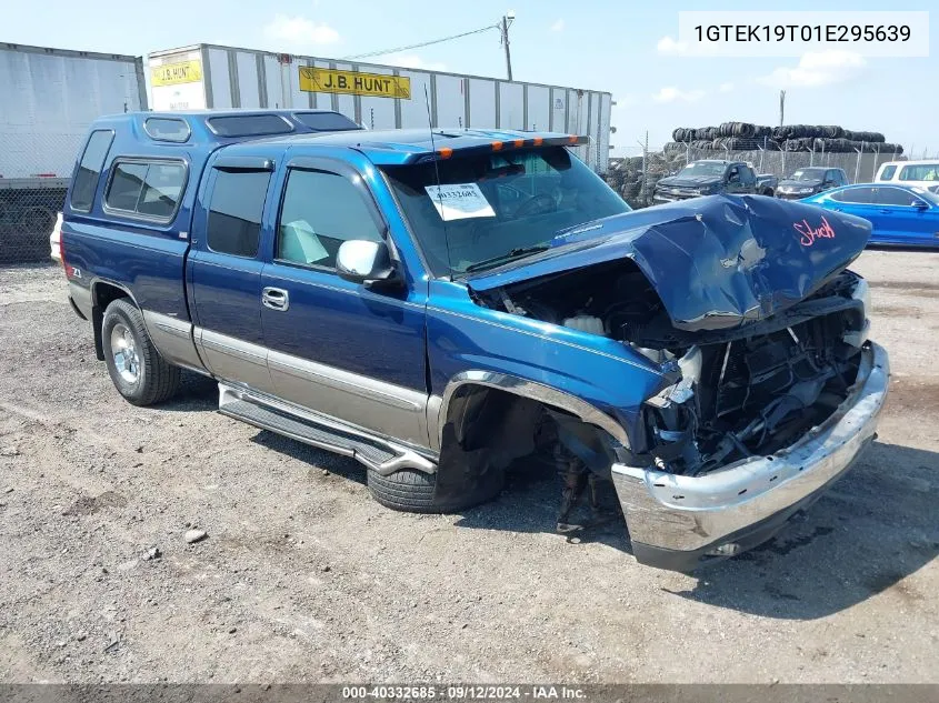 2001 GMC Sierra 1500 Sle VIN: 1GTEK19T01E295639 Lot: 40332685