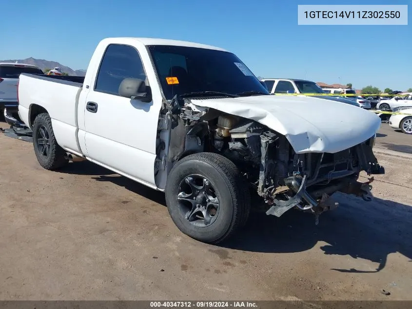 2001 GMC Sierra 1500 Sl VIN: 1GTEC14V11Z302550 Lot: 40347312