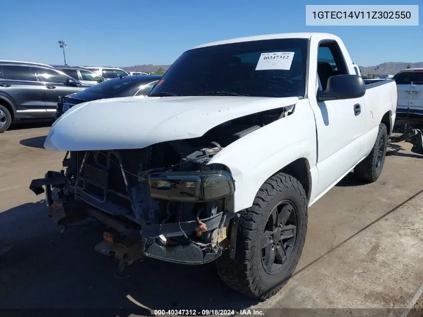 2001 GMC Sierra 1500 Sl VIN: 1GTEC14V11Z302550 Lot: 40347312