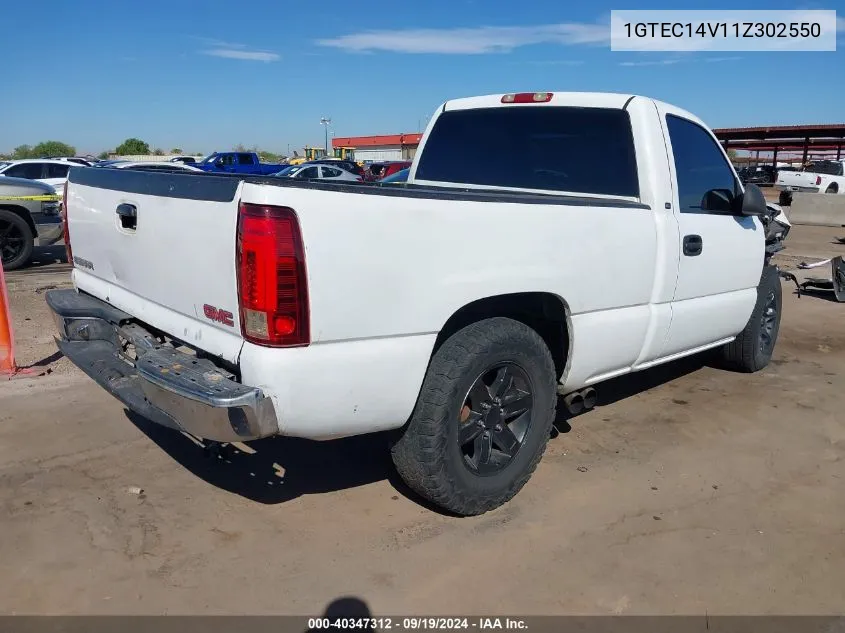 2001 GMC Sierra 1500 Sl VIN: 1GTEC14V11Z302550 Lot: 40347312