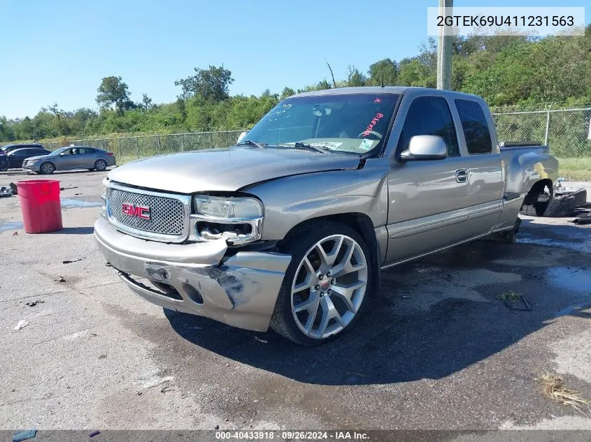 2001 GMC Sierra K1500 C3 VIN: 2GTEK69U411231563 Lot: 40433918