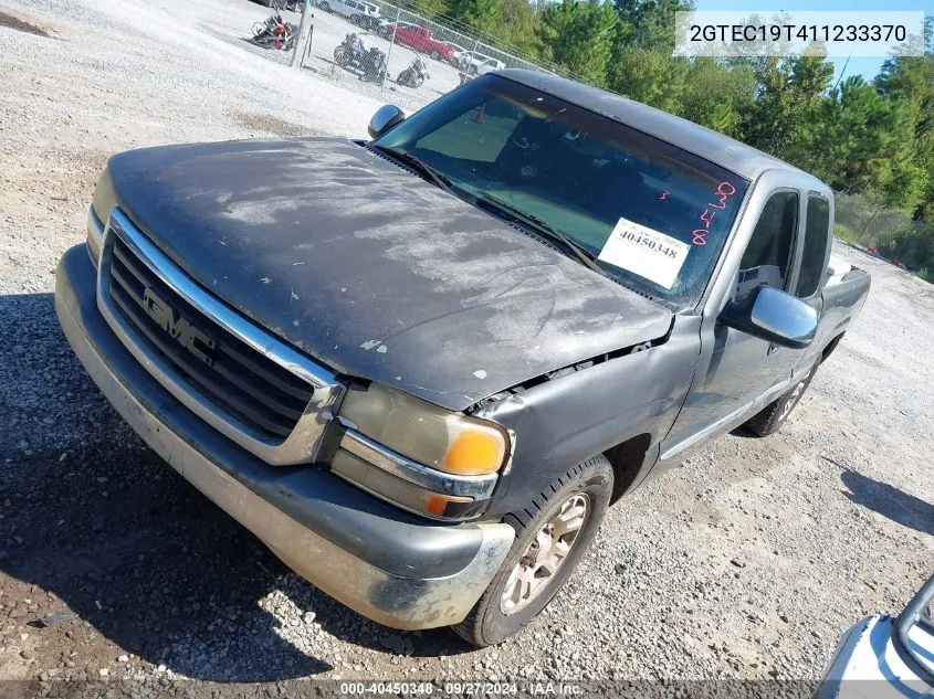 2001 GMC Sierra 1500 Sle VIN: 2GTEC19T411233370 Lot: 40450348