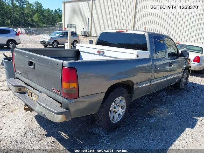 2001 GMC Sierra 1500 Sle VIN: 2GTEC19T411233370 Lot: 40450348