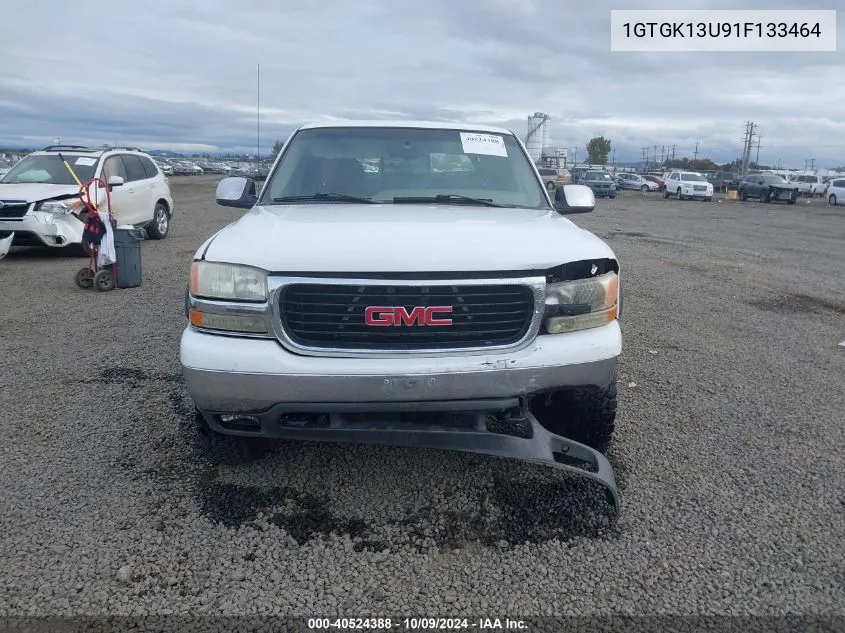 2001 GMC Sierra 1500Hd Sle VIN: 1GTGK13U91F133464 Lot: 40524388