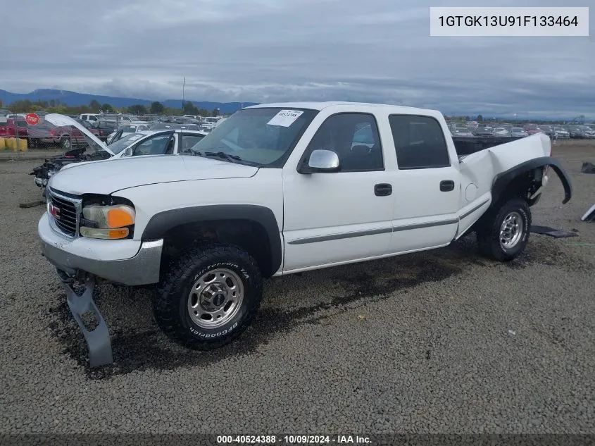 2001 GMC Sierra 1500Hd Sle VIN: 1GTGK13U91F133464 Lot: 40524388