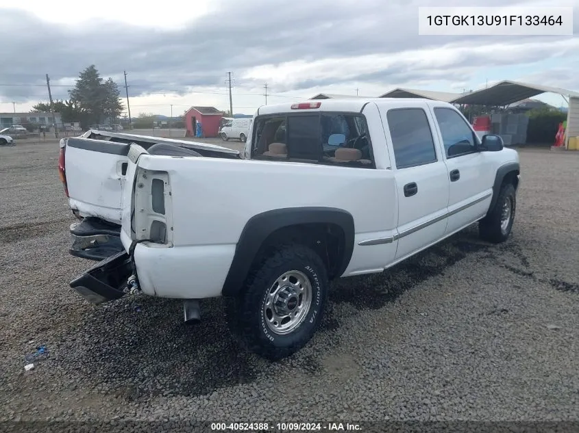 2001 GMC Sierra 1500Hd Sle VIN: 1GTGK13U91F133464 Lot: 40524388