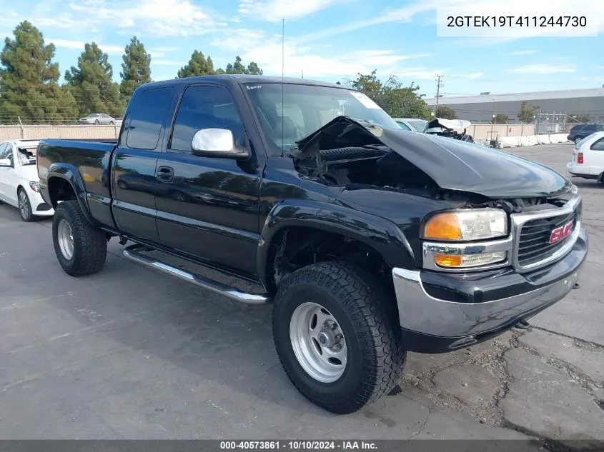 2001 GMC Sierra 1500 Sle VIN: 2GTEK19T411244730 Lot: 40573861