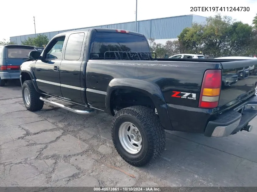 2001 GMC Sierra 1500 Sle VIN: 2GTEK19T411244730 Lot: 40573861