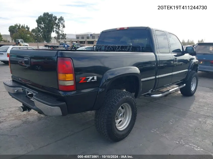 2001 GMC Sierra 1500 Sle VIN: 2GTEK19T411244730 Lot: 40573861