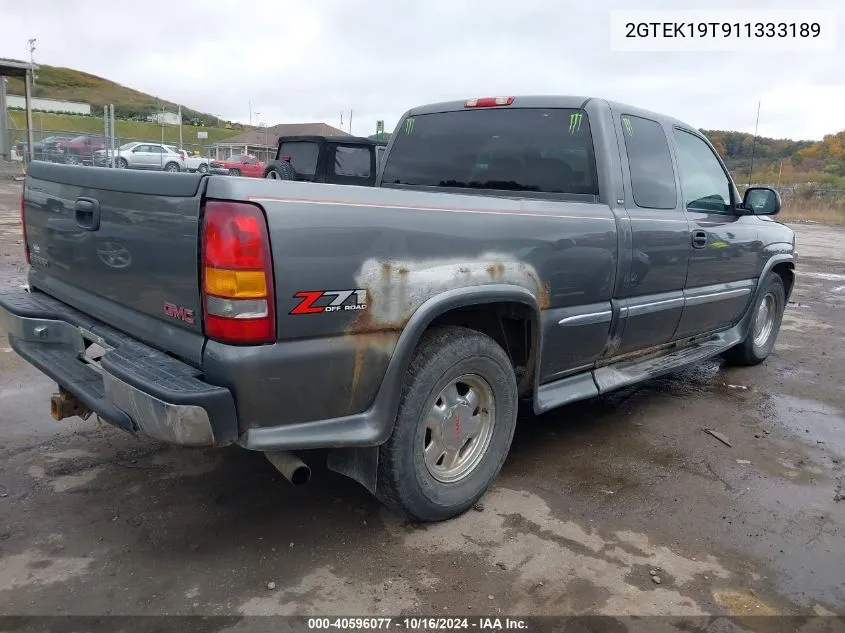 2GTEK19T911333189 2001 GMC Sierra 1500 Sle