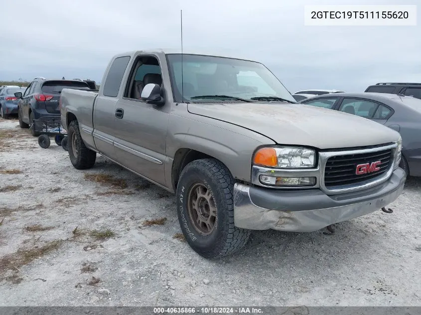 2001 GMC Sierra 1500 Sle VIN: 2GTEC19T511155620 Lot: 40635866