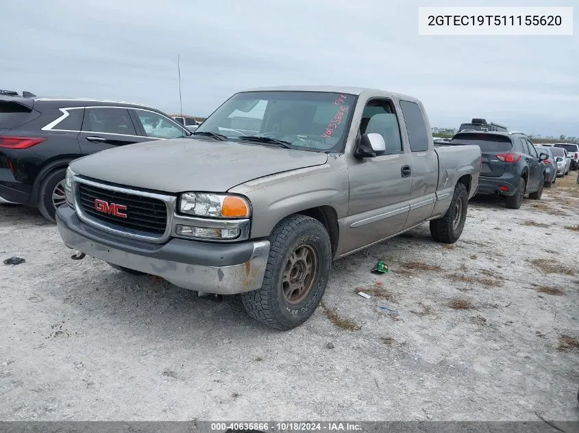 2001 GMC Sierra 1500 Sle VIN: 2GTEC19T511155620 Lot: 40635866