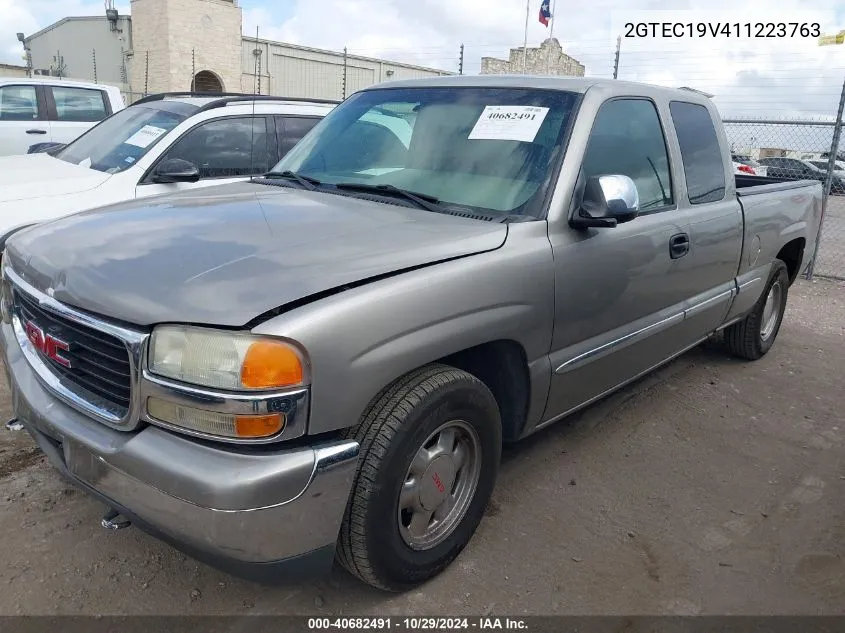 2001 GMC Sierra 1500 Sle VIN: 2GTEC19V411223763 Lot: 40682491