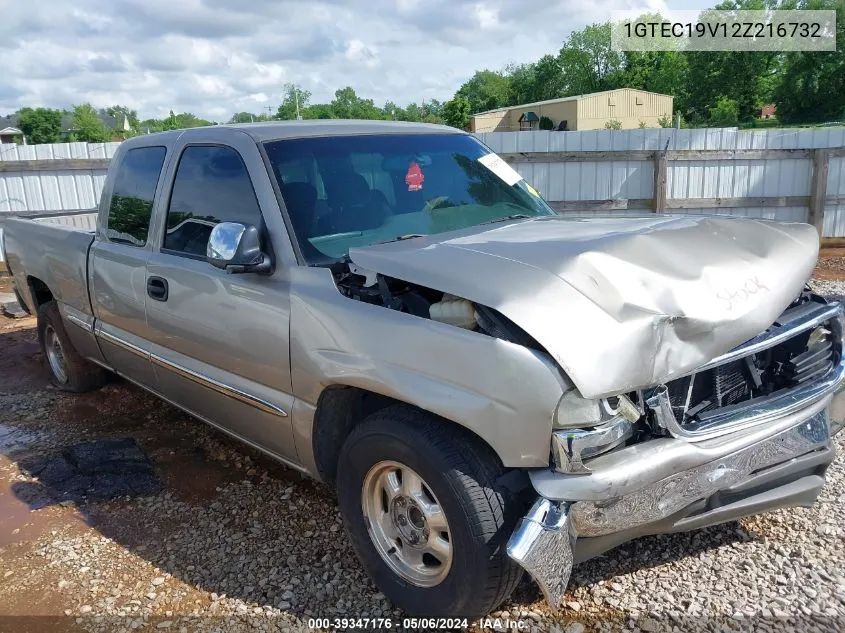 2002 GMC Sierra 1500 Sle VIN: 1GTEC19V12Z216732 Lot: 39347176