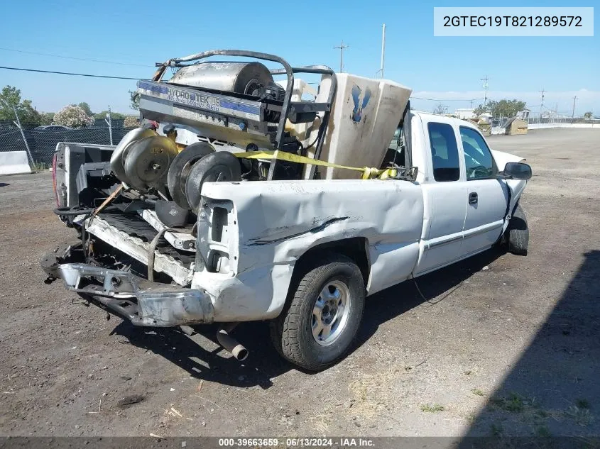 2002 GMC Sierra 1500 Sle VIN: 2GTEC19T821289572 Lot: 39663659