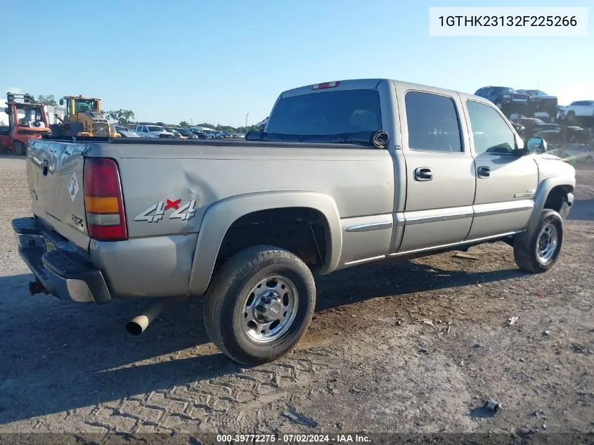 2002 GMC Sierra 2500Hd Sle VIN: 1GTHK23132F225266 Lot: 39772275