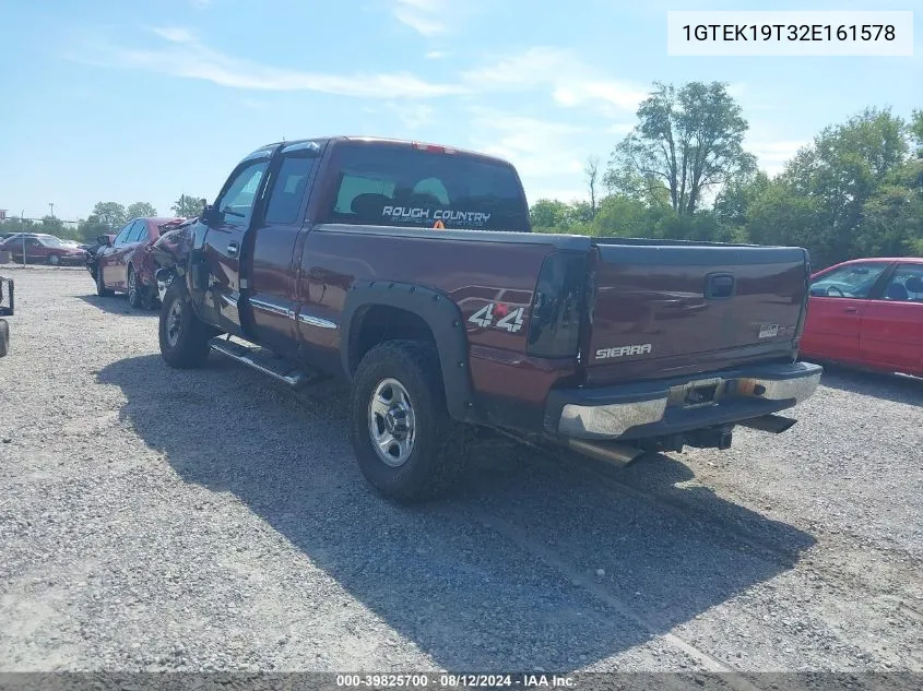 2002 GMC Sierra 1500 Sl/Sle/Standard VIN: 1GTEK19T32E161578 Lot: 39825700