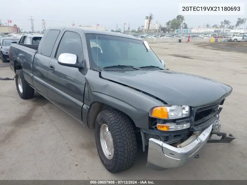 2GTEC19VX21180693 2002 GMC Sierra 1500 Sle