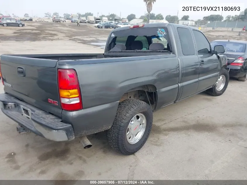 2002 GMC Sierra 1500 Sle VIN: 2GTEC19VX21180693 Lot: 39857905